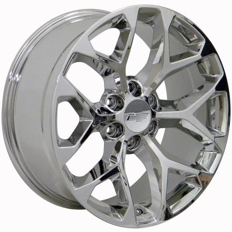 22" Chrome CK156 Wheels Rims | Fits Chevy Silverado Tahoe Suburban | GMC Sierra Yukon Denali | Cadillac Escalade | 5668 | 17801711 |19331649 |13598772 |20967936 - Nova Rotam