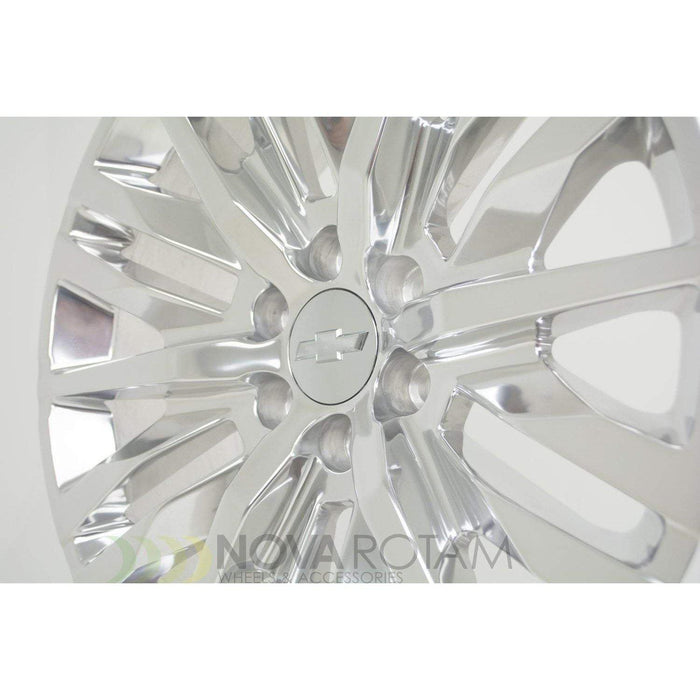 22 Polished Wheels Rims | Fits GMC Sierra Yukon Denali | Chevy Silverado Tahoe Suburban | Polished Aluminum | 84437264 | 23377421 | Q7L |  5921 - Nova Rotam