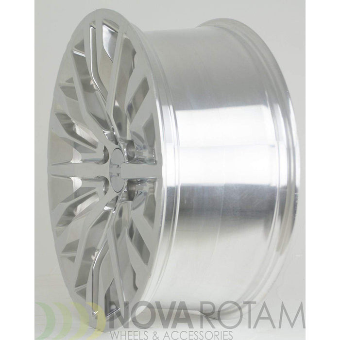 22 Polished Wheels Rims | Fits GMC Sierra Yukon Denali | Chevy Silverado Tahoe Suburban | Polished Aluminum | 84437264 | 23377421 | Q7L |  5921 - Nova Rotam