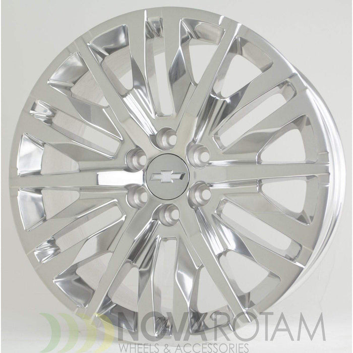 22 Polished Wheels Rims | Fits GMC Sierra Yukon Denali | Chevy Silverado Tahoe Suburban | Polished Aluminum | 84437264 | 23377421 | Q7L |  5921 - Nova Rotam