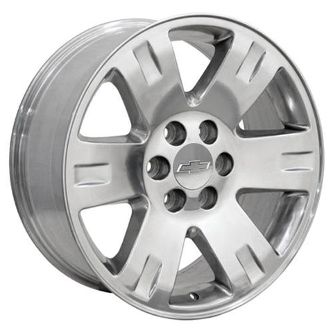 20" Replica Wheel Fits GMC Yukon Sierra Denali | Chevy Silverado Tahoe Suburban | Cadillac Escalade Rim - CV81 Polished 20x8.5 - Nova Rotam