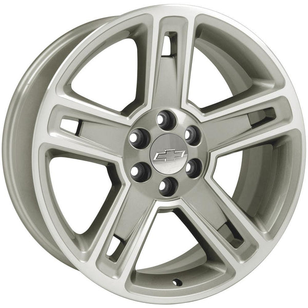 22" Fits GMC Yukon Sierra Denali | Chevy Silverado Tahoe Suburban | Cadillac Escalade Rim Replica Wheel - Hyper Black Machined 22x9 - Nova Rotam